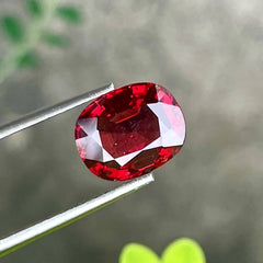 3.03 Carats Red Burmese Cushion Spinel