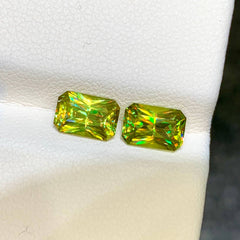 2.60ct Fire Rainbow Sphene Pair