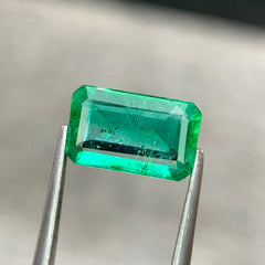1.51 Ct Natural Zambian Emerald Emerald Cut