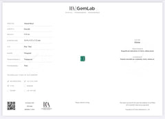 4.16 Carat ICA Certified Green Emerald 
