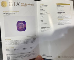 GIA 5.04Ct Purple Sapphire