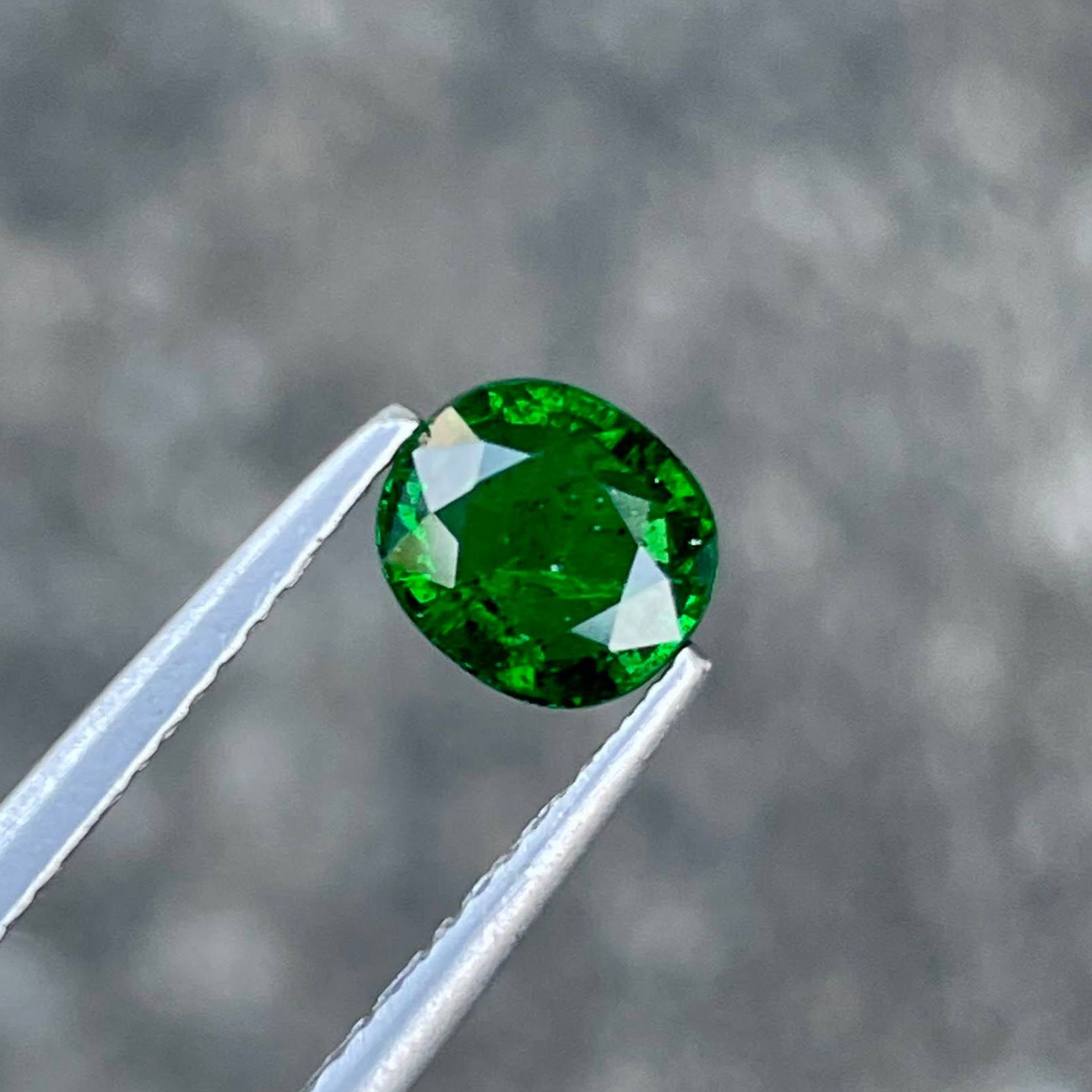 1.39 Carat Deep Green Tsavorite Garnet