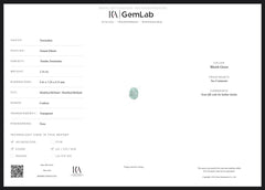 Certified 2.16Ct Paraiba Tourmaline