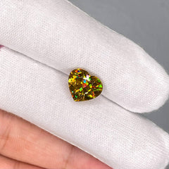 5.30 Carats Heart Cut Sphene Gemstone