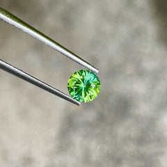 0.86 Carat Mint Green Round Tourmaline