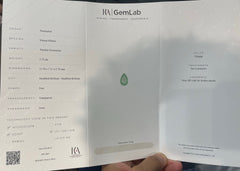2.32ct ICA Certified Paraiba Tourmaline Pear 
