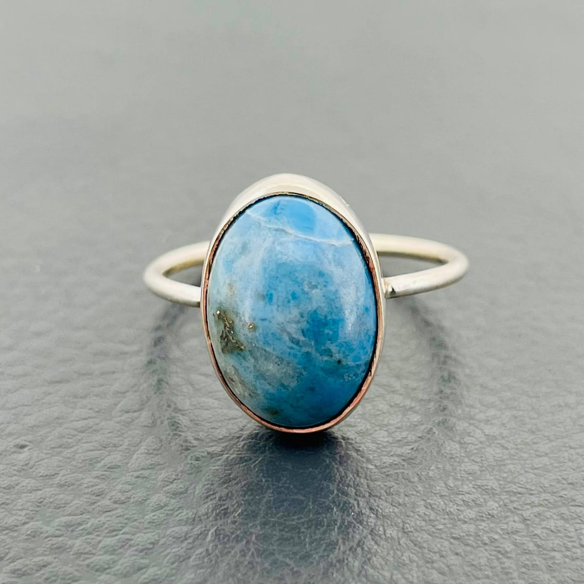 Handmade Lazurite Stone Silver Ring