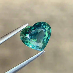 1.58ct Natural Teal Sapphire Heart