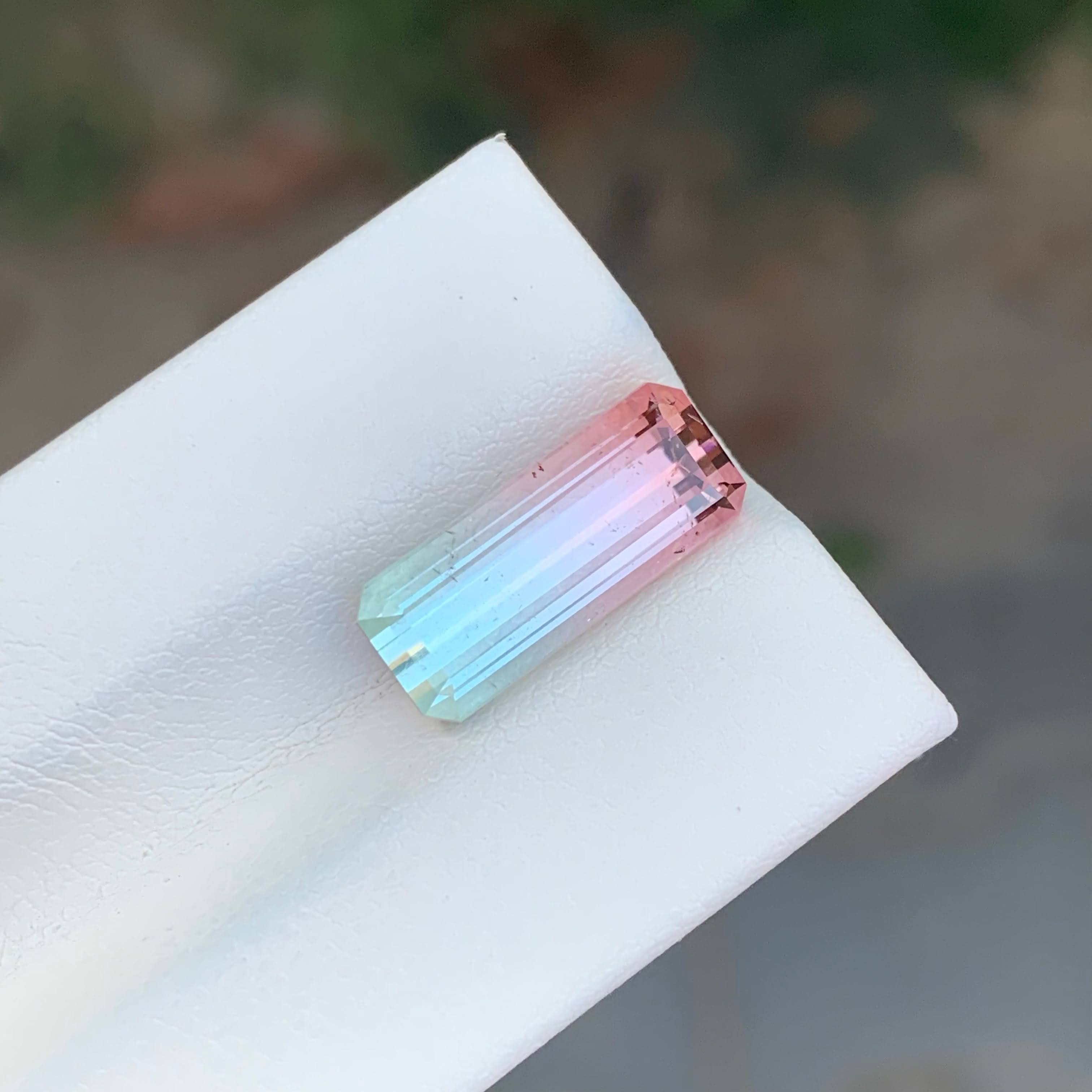 5.50 Carat Bi Color Tourmaline Stone