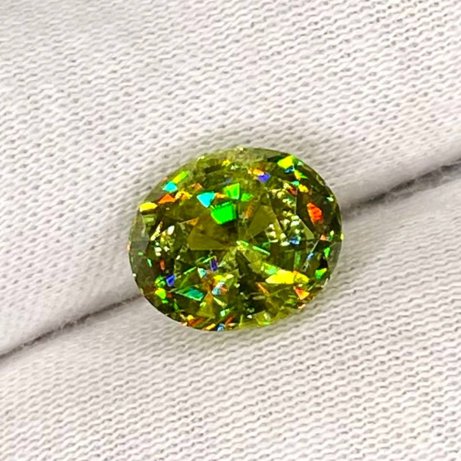 4.60 Carats Oval Cut Sphene Gemstone