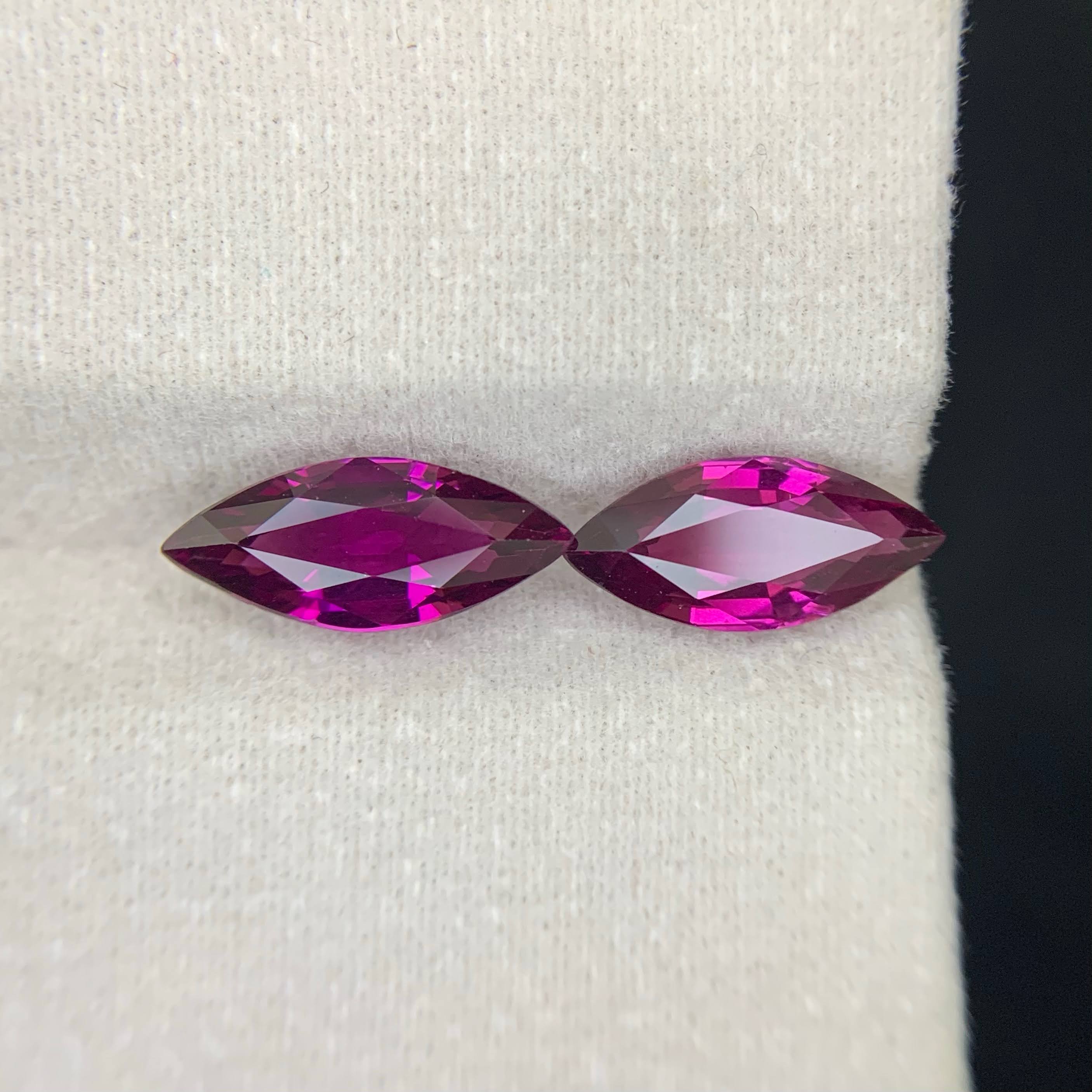 5.19Ct Rhodolite Garnet Pair