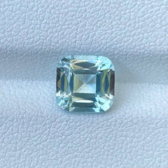 2.11ct Seafoam Blue Aquamarine Cushion Cut