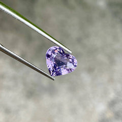 3.12 Carats Purple Spinel Stone Heart