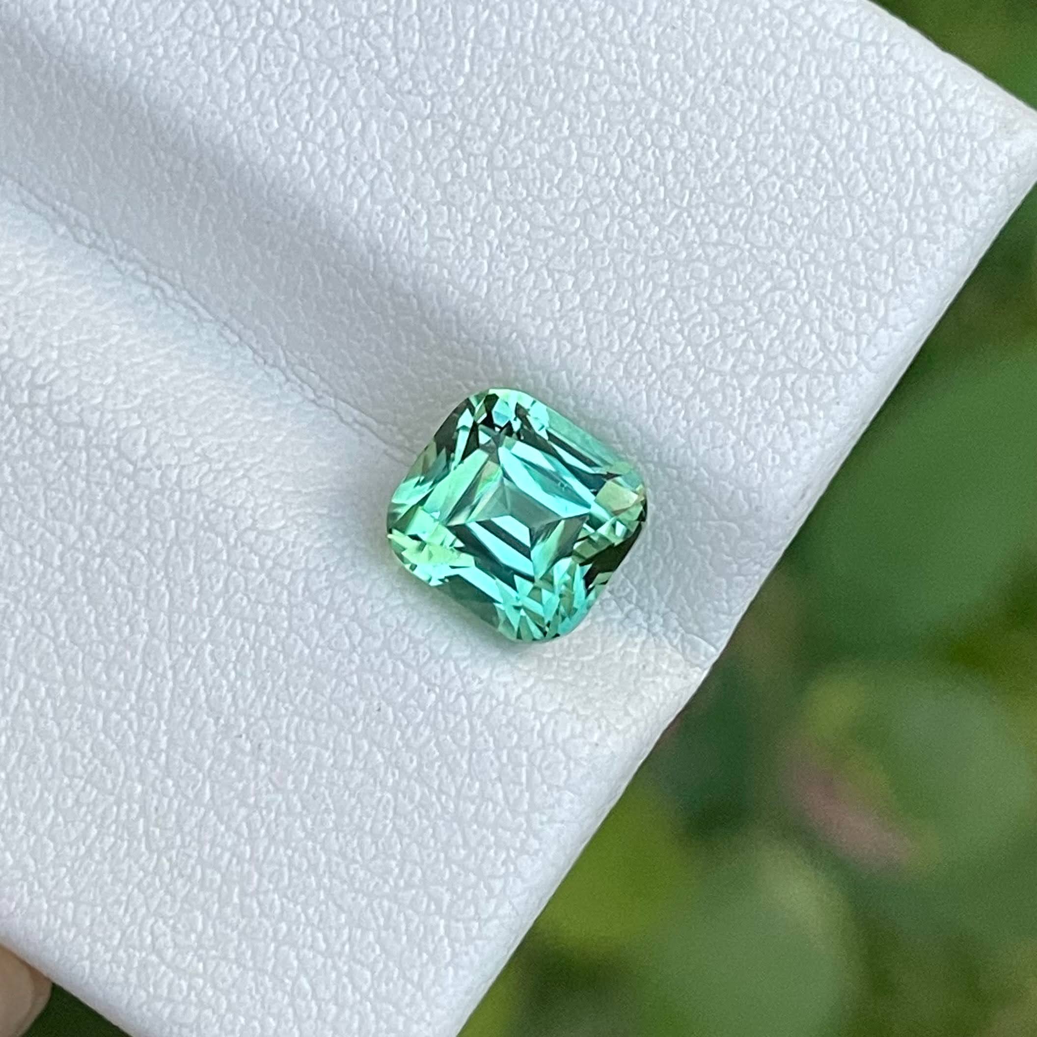 2.55 Carat Mint Green Tourmaline Stone