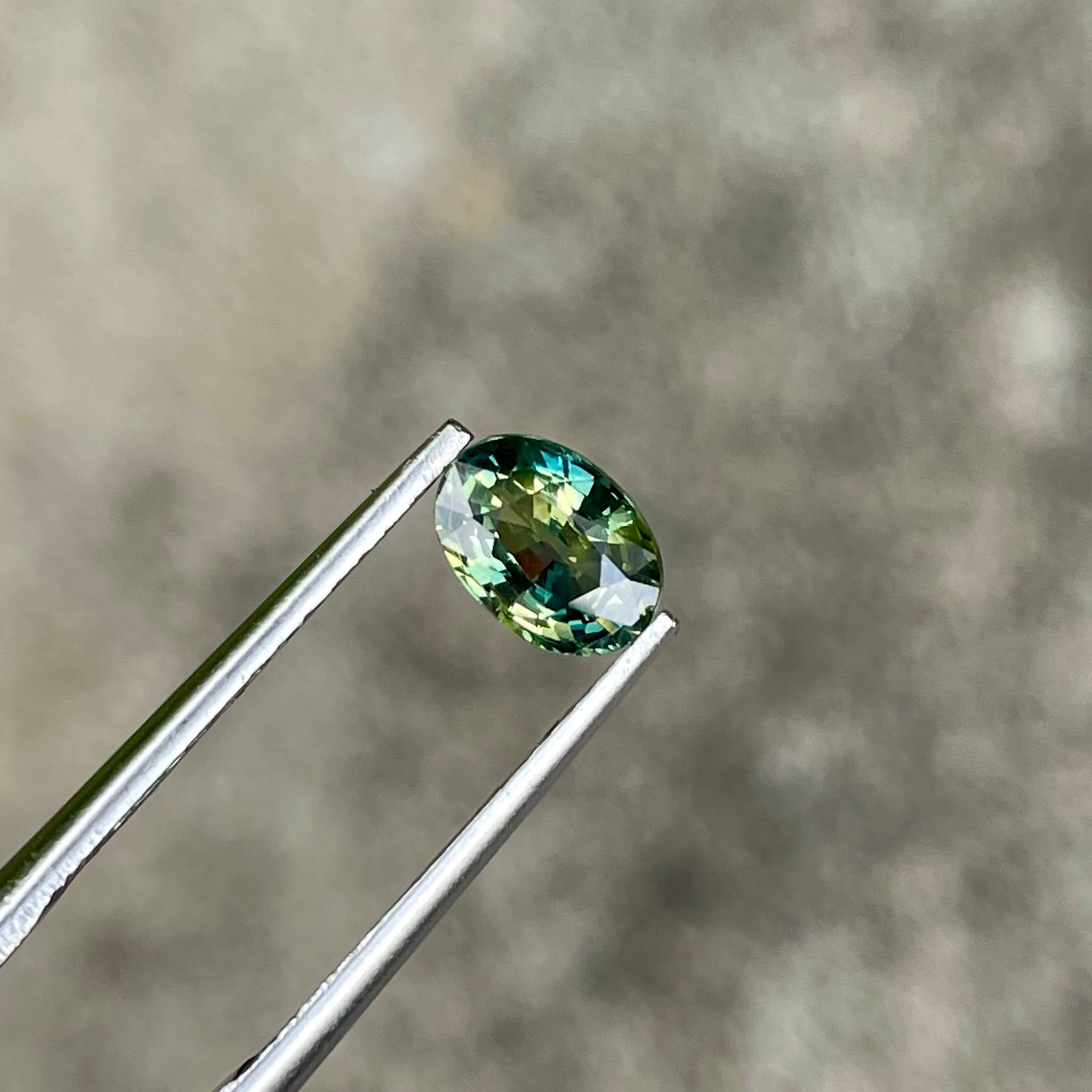 1.27 Carats Teal Sapphire Gemstone