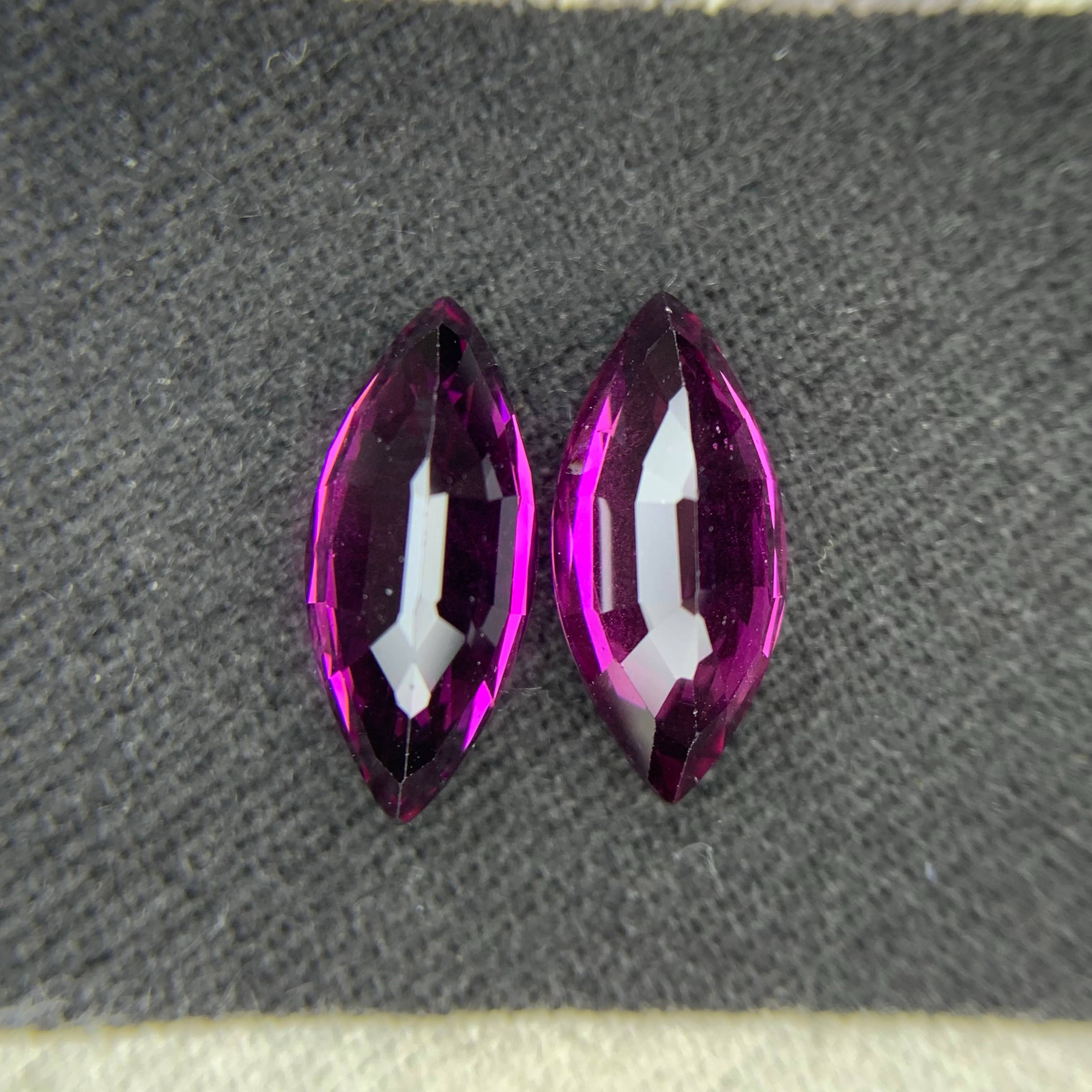5.19Ct Rhodolite Garnet Pair