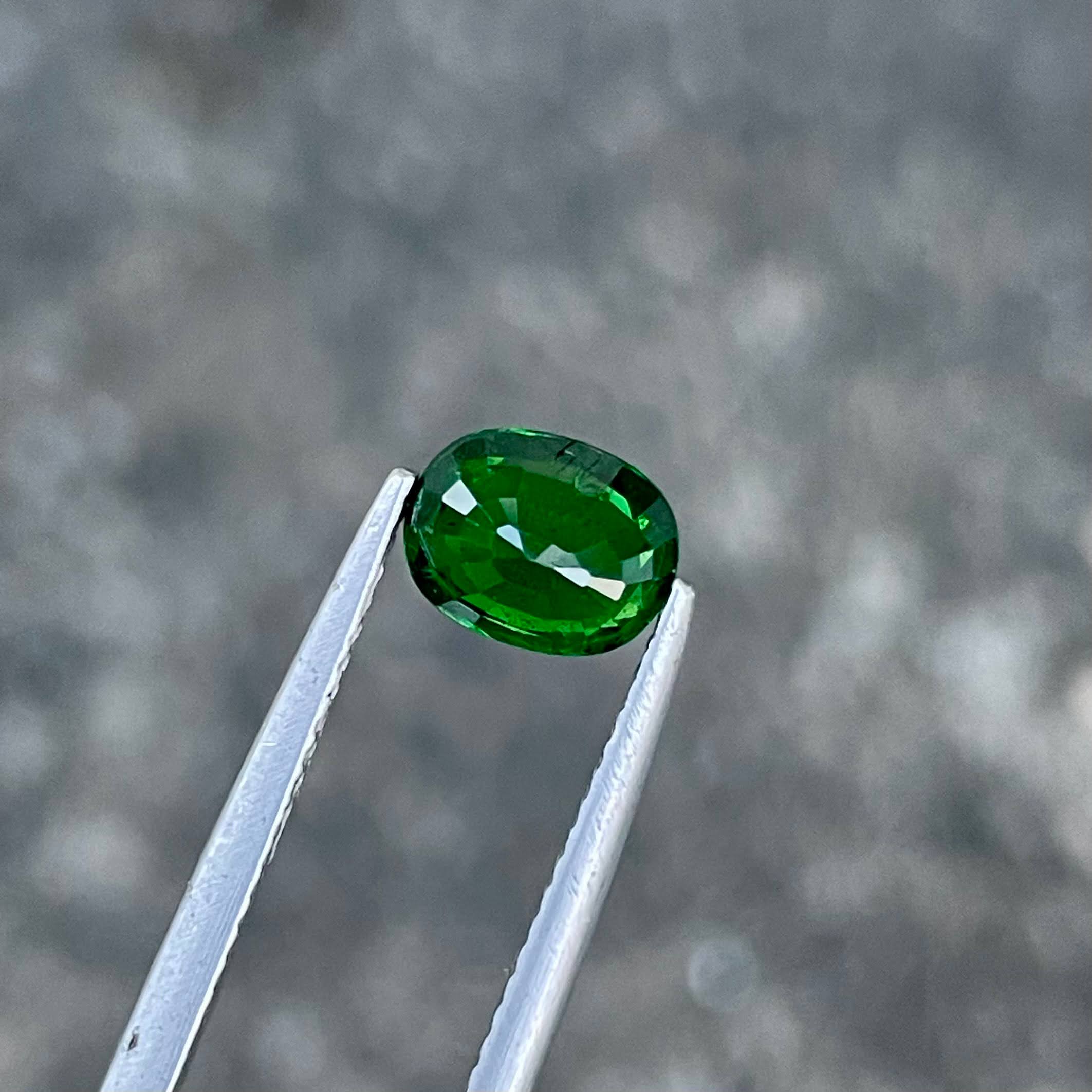 1.34 Carats Green Tsavorite Garnet Gem