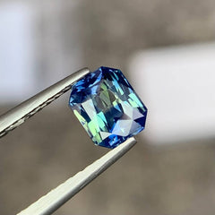 1.0ct Unheated Bi-Color Sapphire Radiant 
