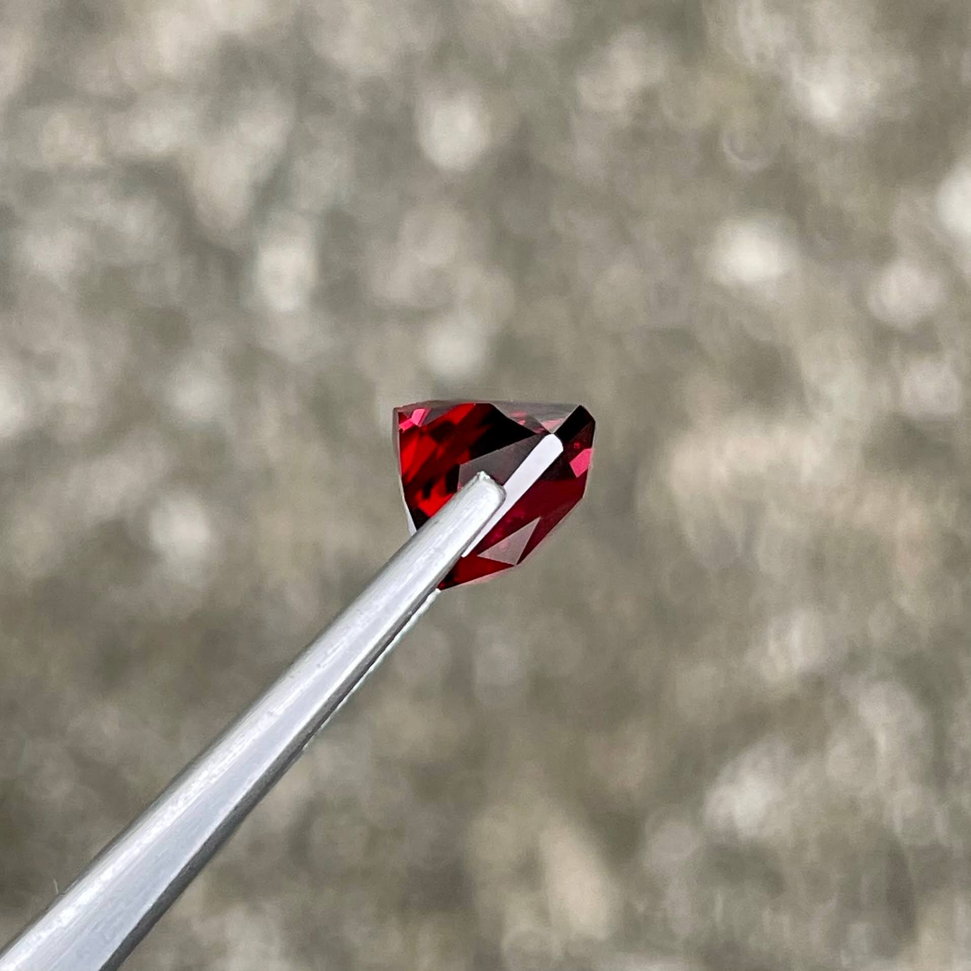 3.71 Carats Red Garnet