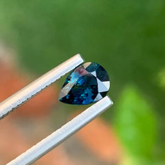 1.45 Carats Blue Sapphire Pear Cut Gem