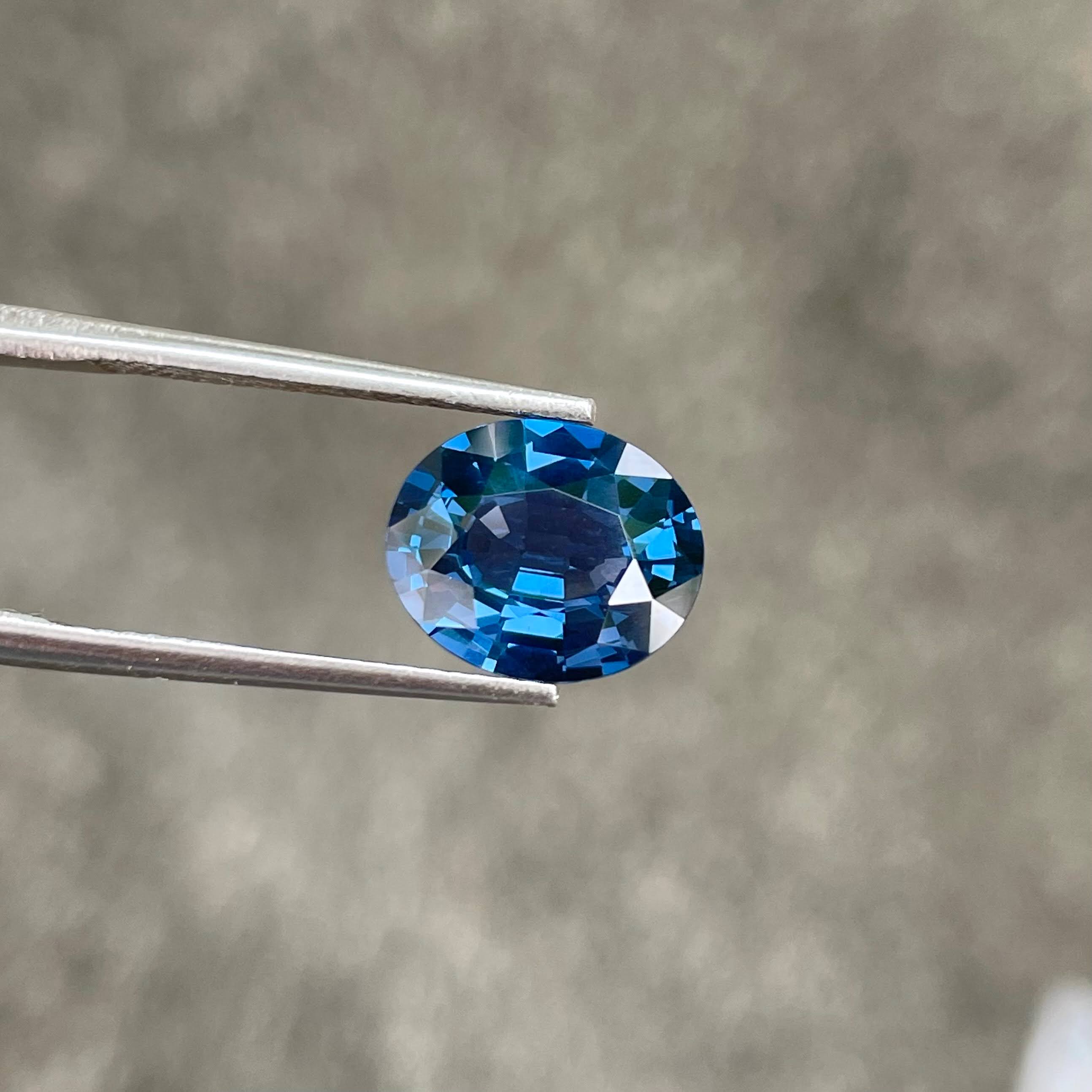 GIA Certified 3.69 Carats Blue Spinel