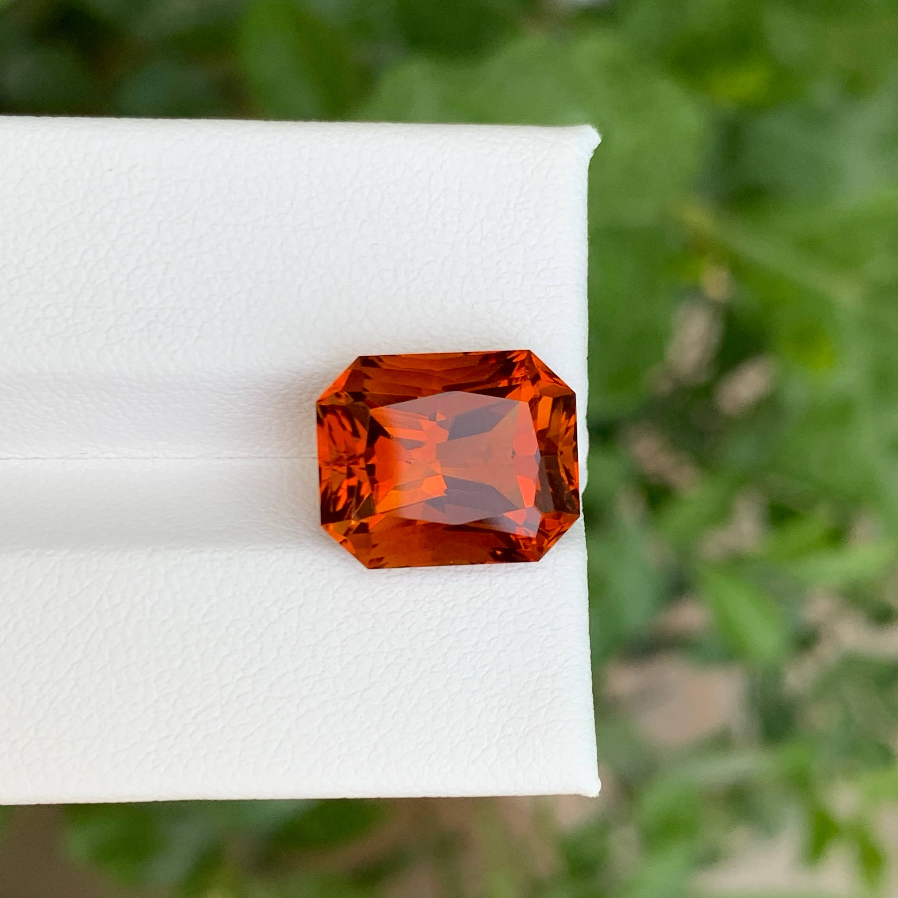 7.25 Carats Fire Citrine Gemstone