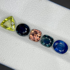4.37 Ct Multi Color Sapphire Lot