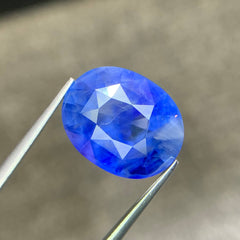 13.17ct Cornflower Blue Sapphire Oval