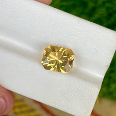 3.90 Carats Custom Precision Citrine