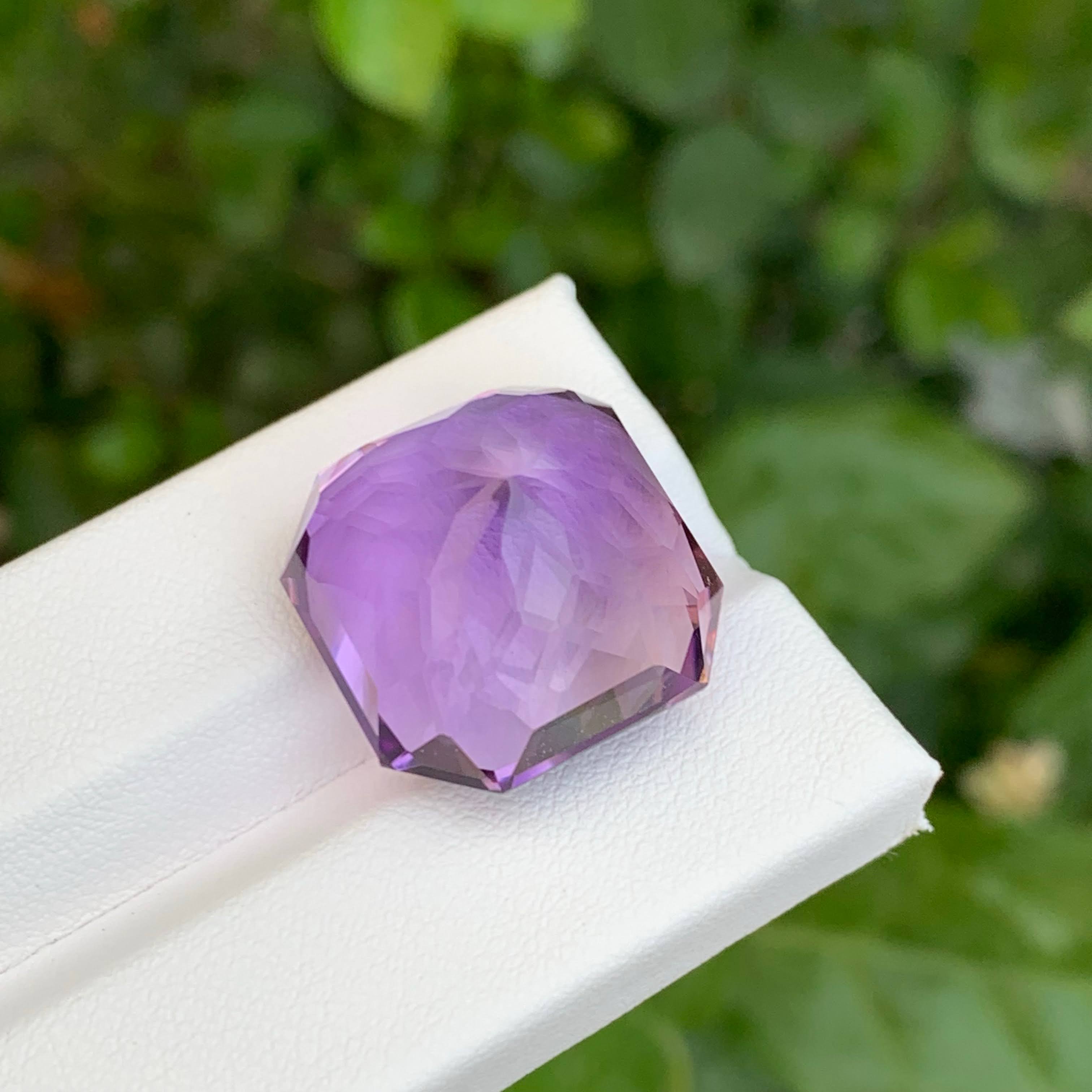 35.45 ct Natural Purple Amethyst Gemstone
