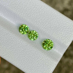 1.64 Carats Demantoid Garnet Set