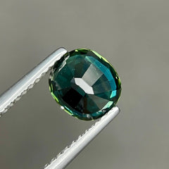 1.81 Ct Green Teal Sapphire Cushion Cut