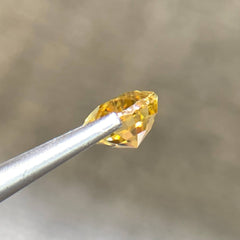 2.53 Carats Vivid Yellow Zircon Pear Faceted Madagascar Gemstone