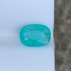 6.17ct Certified Neon Blue Paraiba Cushion