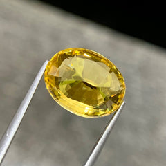 11.31 Ct Intense Yellow Sapphire Oval