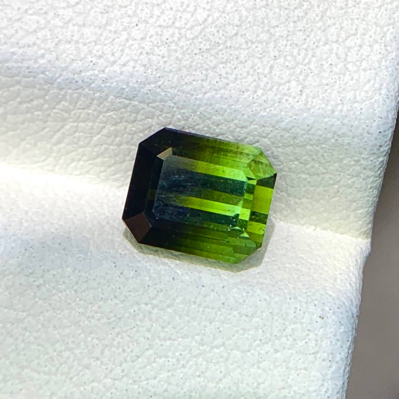 1.87 Ct Natural Bicolor Tourmaline Emerald Cut