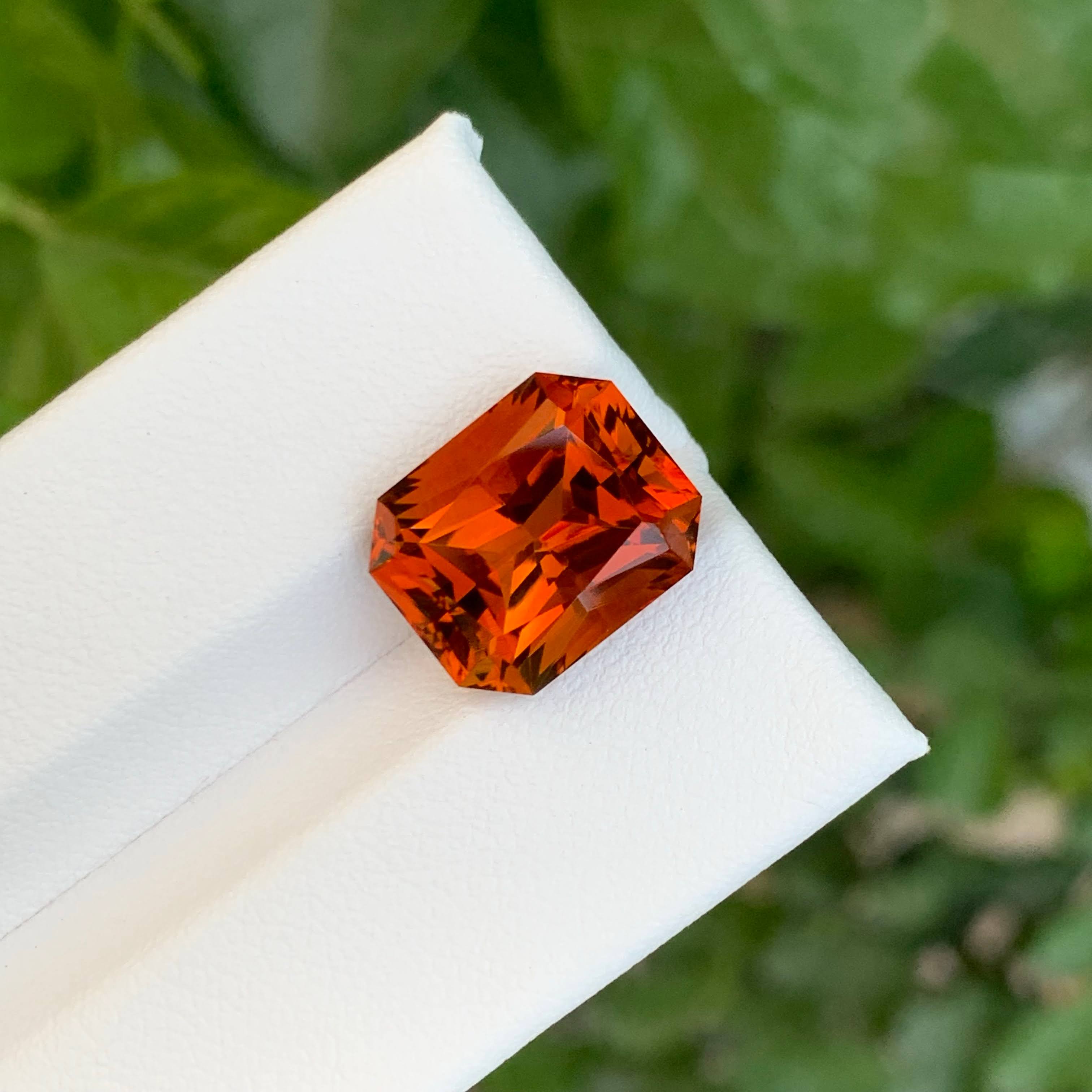 7.25 Carats Fire Citrine Gemstone