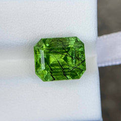 9.77 Ct Ludwigite Peridot Emerald Cut