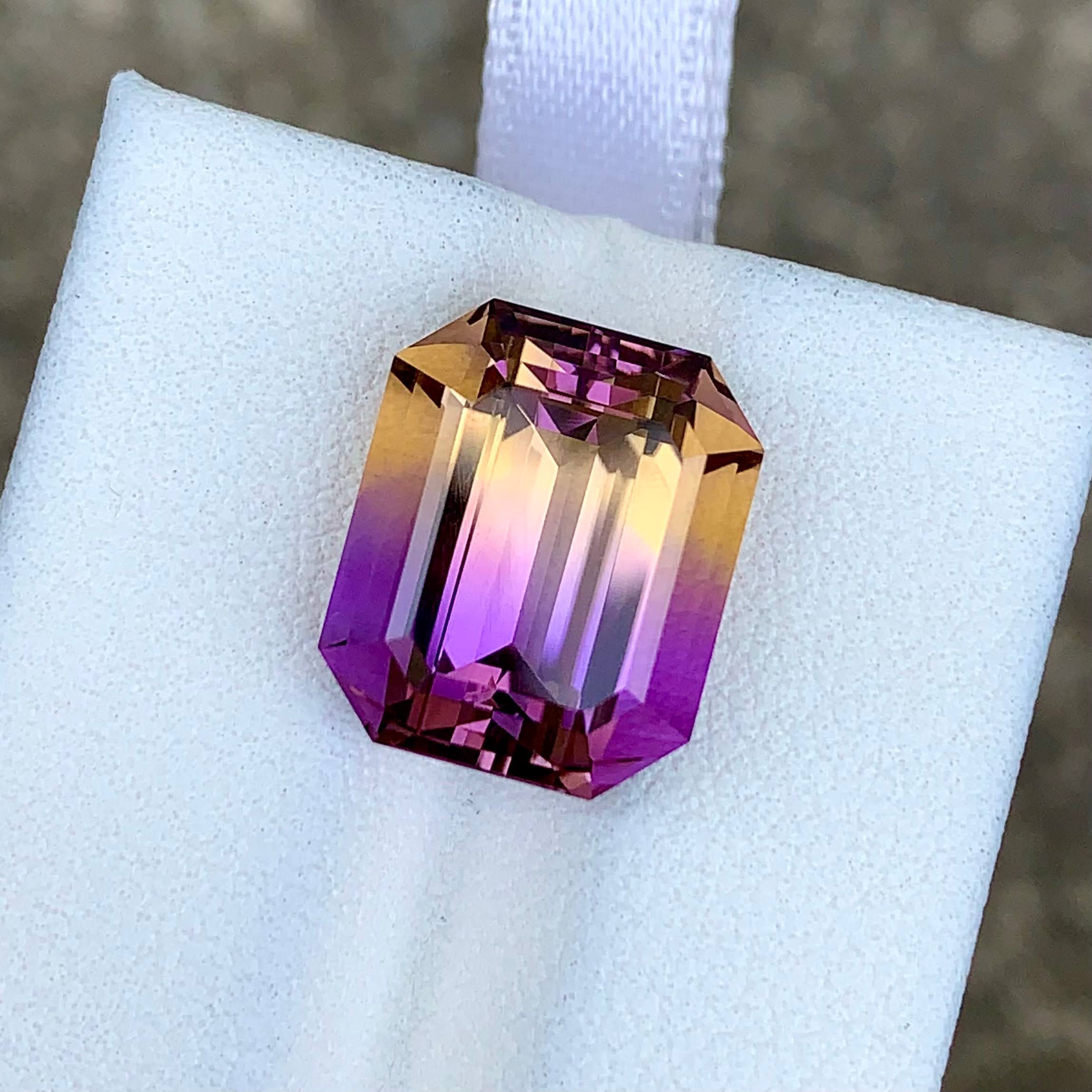 9.29 Ct Finest Ametrine Emerald Cut