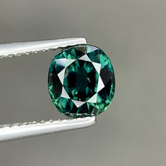 1.81 Ct Green Teal Sapphire Cushion Cut