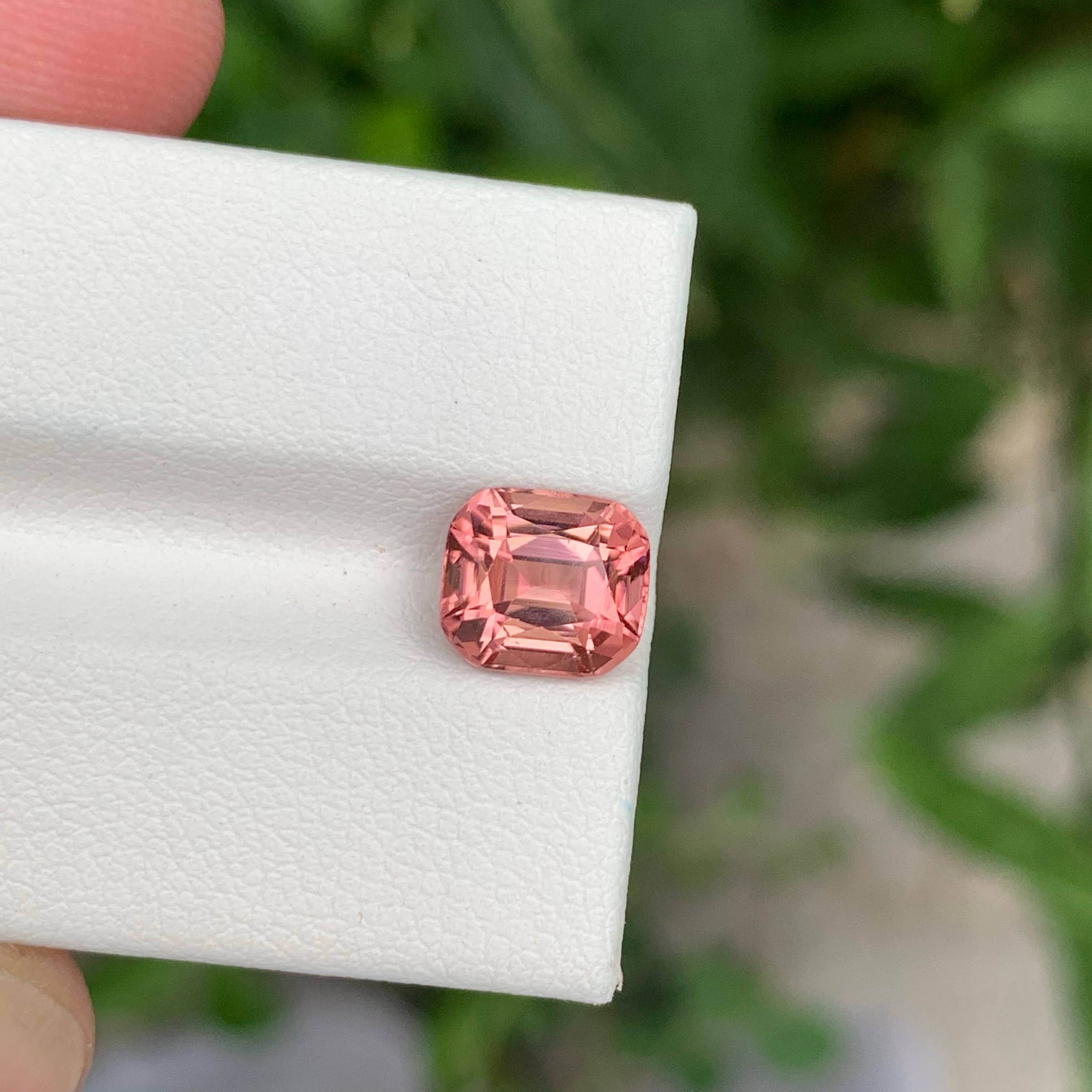 1.90 Carat Pink Tourmaline Cushion Gem