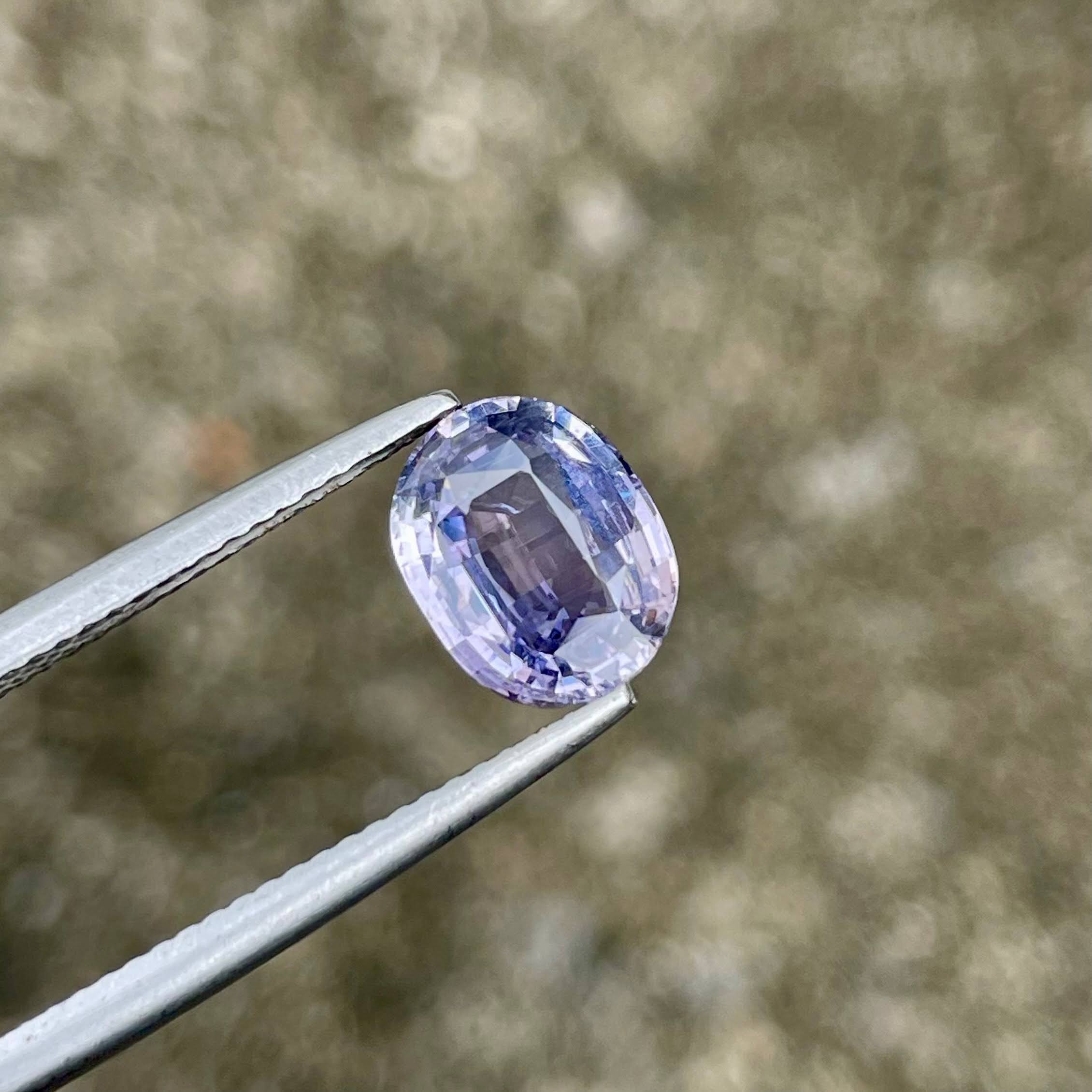 2.44 Carats Bluish Violet Sapphire Gem
