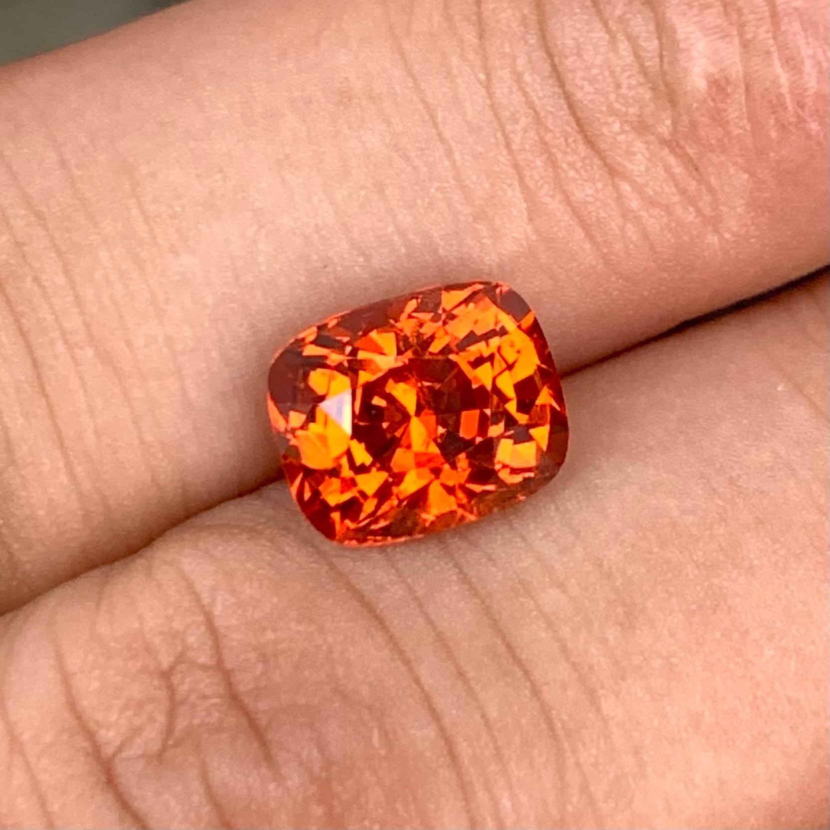 bright-orange-spessartite-garnet-4-51ct-africa-vs-cushion-fancy-cut