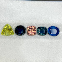 4.37 Ct Multi Color Sapphire Lot