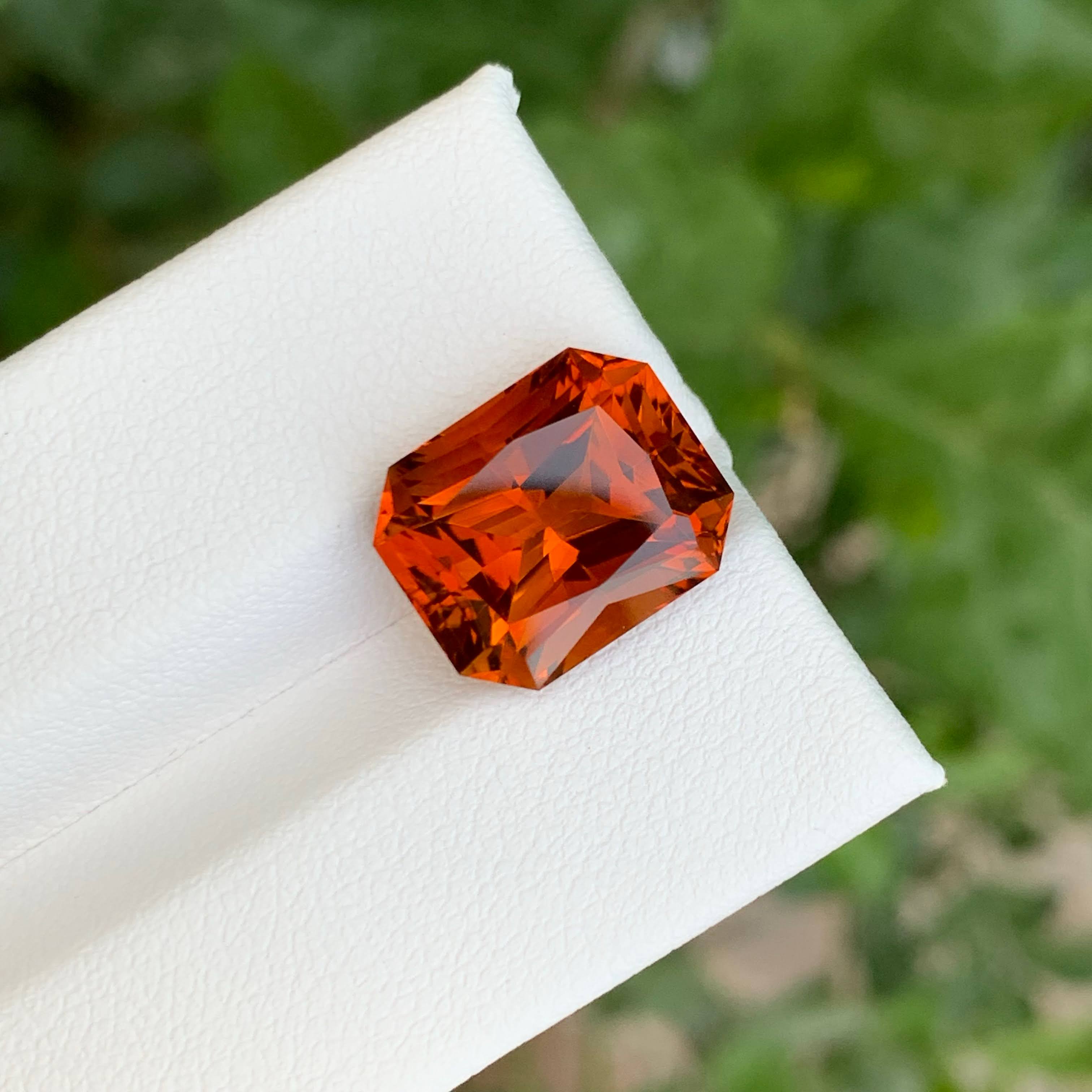 7.25 Carats Fire Citrine Gemstone