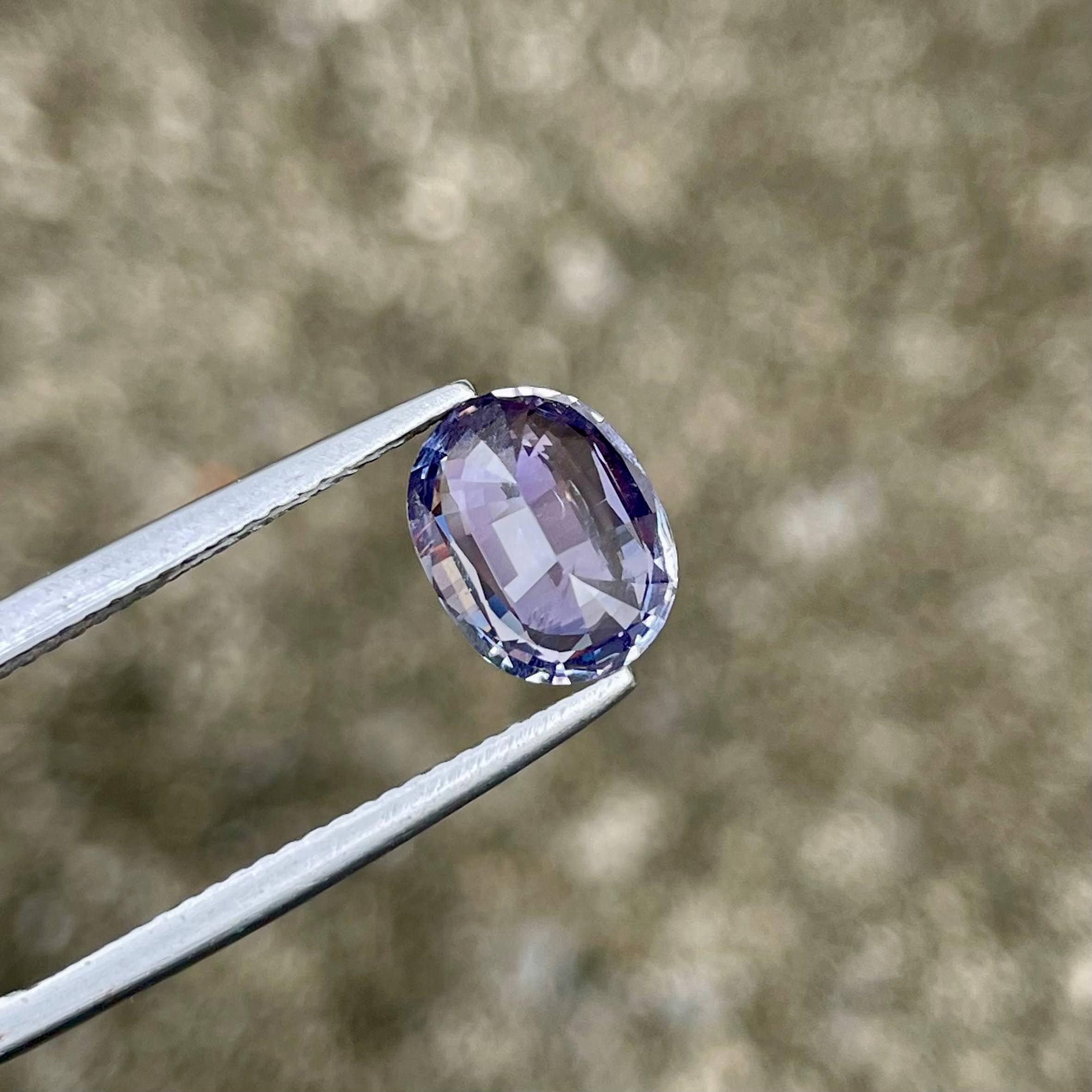 2.44 Carats Bluish Violet Sapphire Gem
