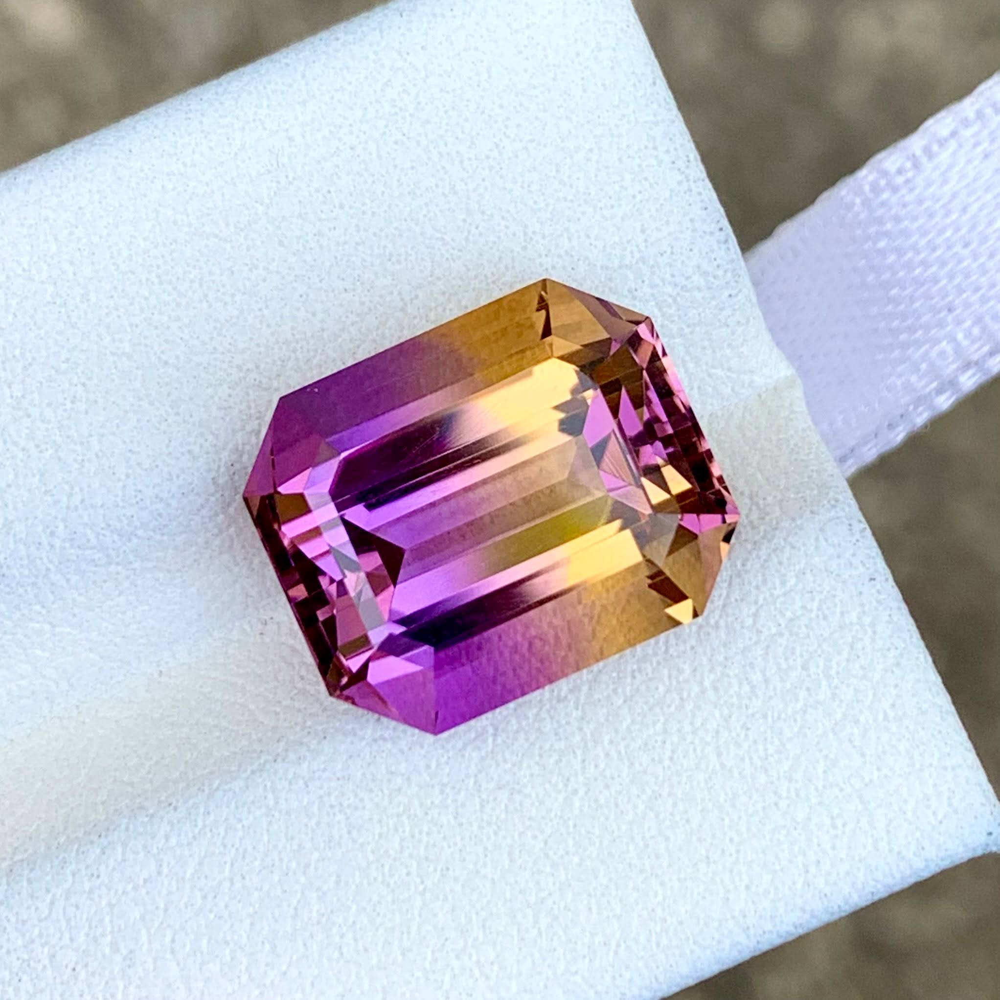 9.29 Ct Finest Ametrine Emerald Cut