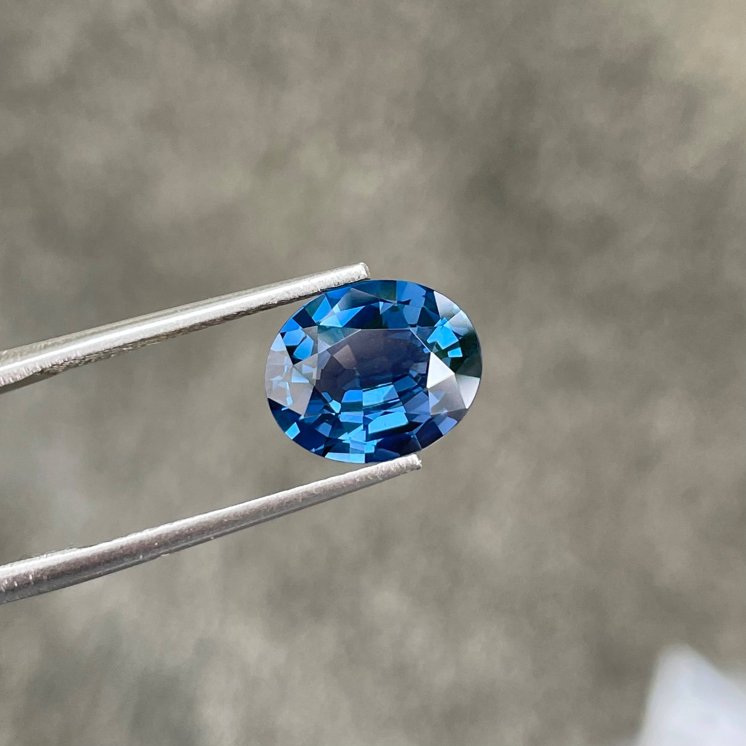 GIA Certified 3.69 Carats Blue Spinel