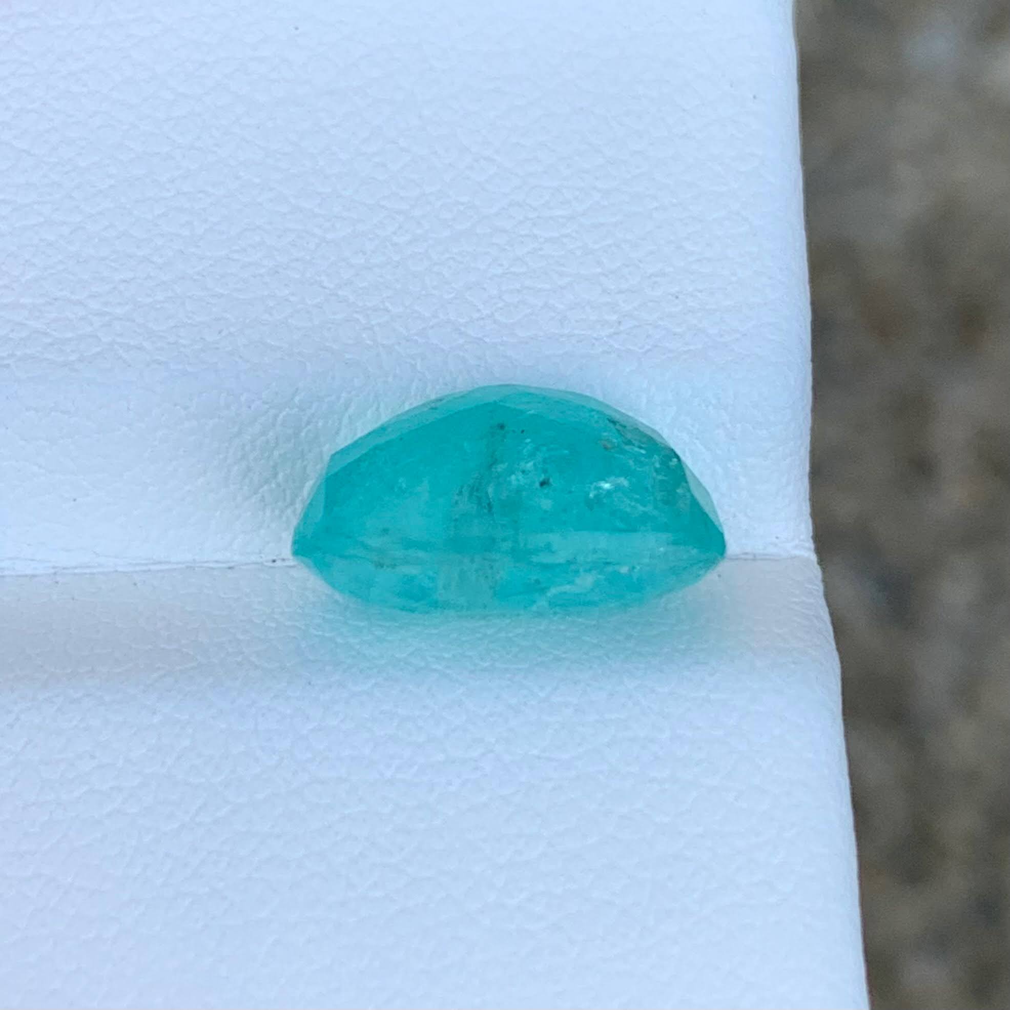 6.17ct Certified Neon Blue Paraiba Cushion