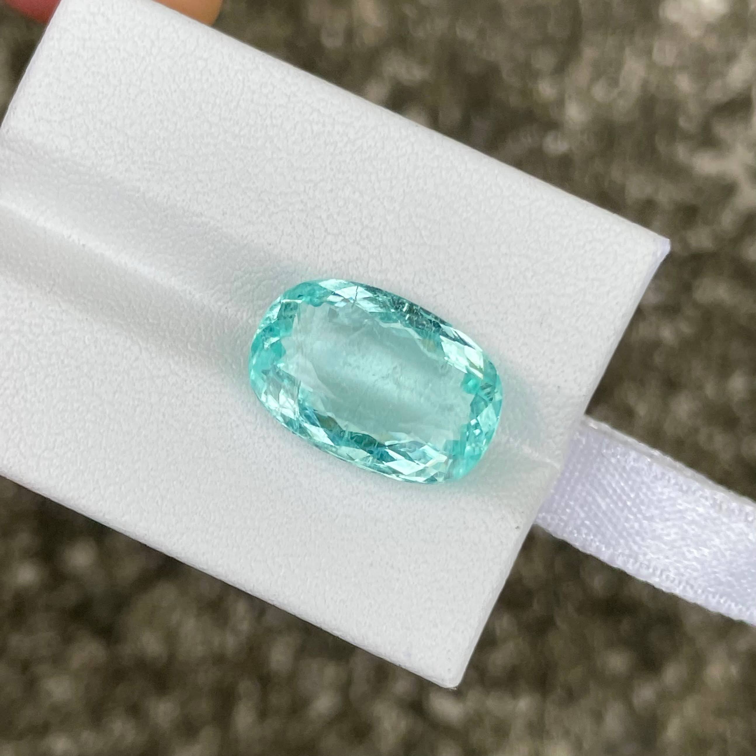 8.64 Carat Certified Paraiba Tourmaline